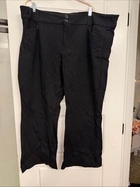 Torrid Studio Black Boot-Cut Pants with Flare Waistband